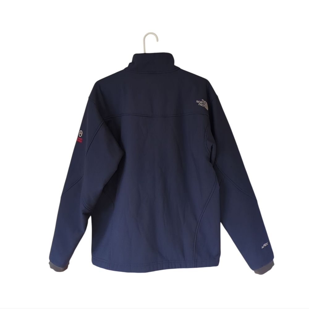 The North Face Apex Polartec Summit Series Jacket MEDIUM Blue Gray Pockets - Picture 12 of 16